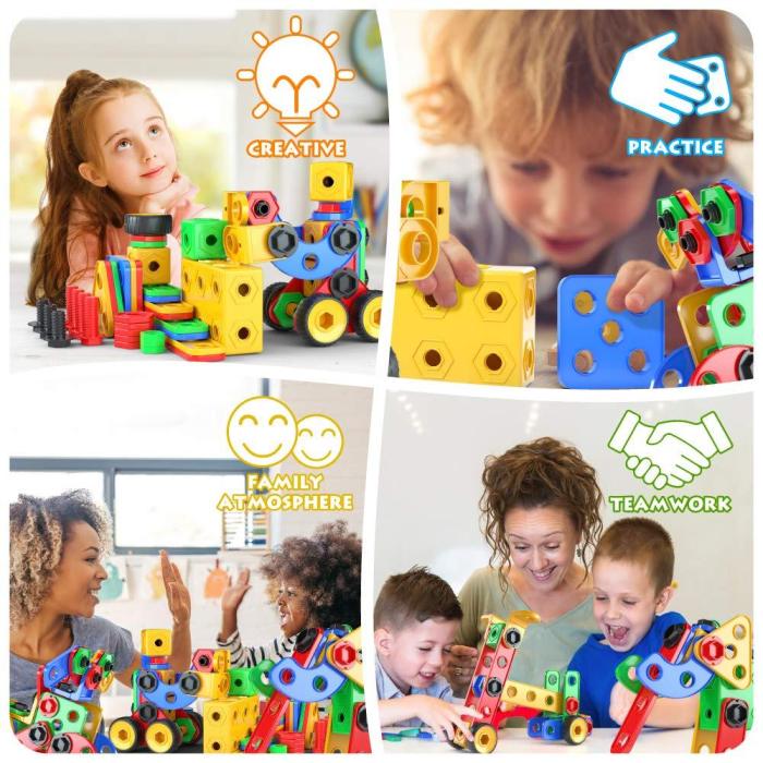 Toy kit with electric drill and storage box