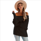 Solid Color Collar Coat Sweater