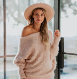 Solid Color Collar Coat Sweater
