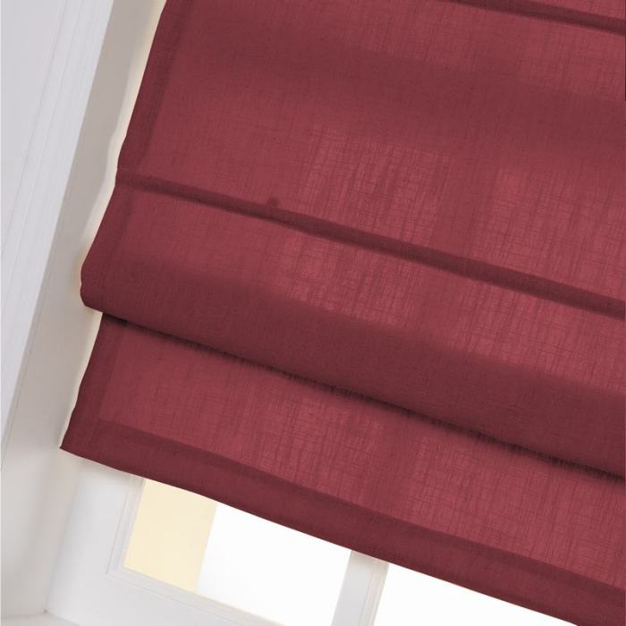 LIZ Polyester Linen Roman Shade