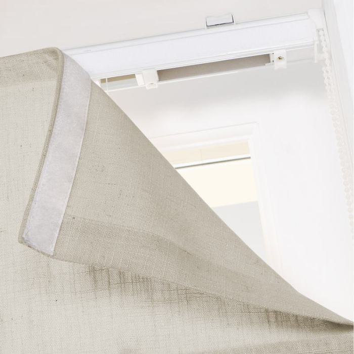 LIZ Polyester Linen Roman Shade