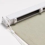LIZ Polyester Linen Roman Shade