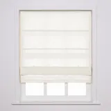 LIZ Polyester Linen Roman Shade
