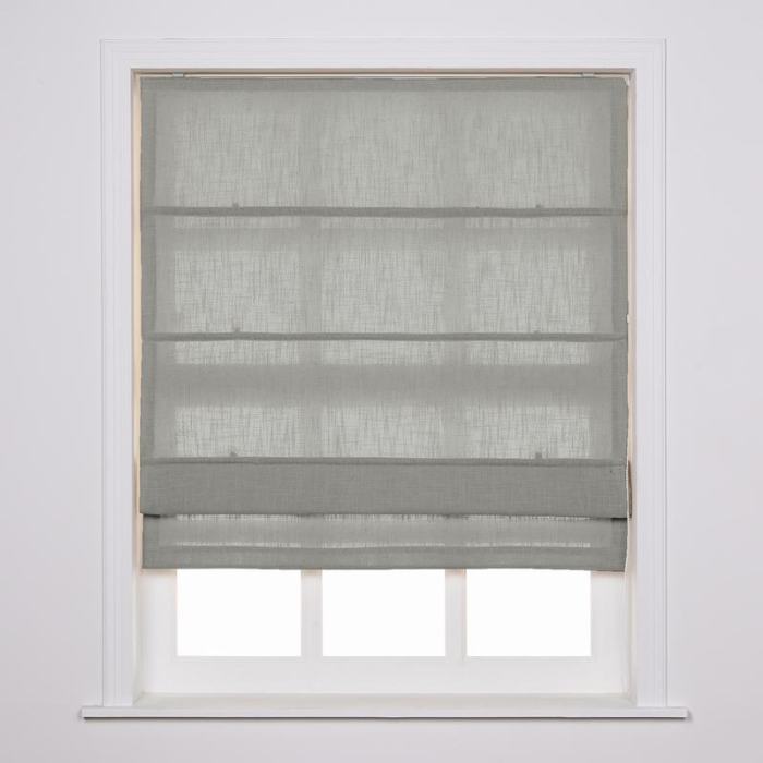 LIZ Polyester Linen Roman Shade