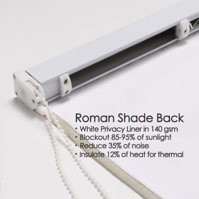 EDITH Waterproof Rustproof Fading Resistant Roman Shade