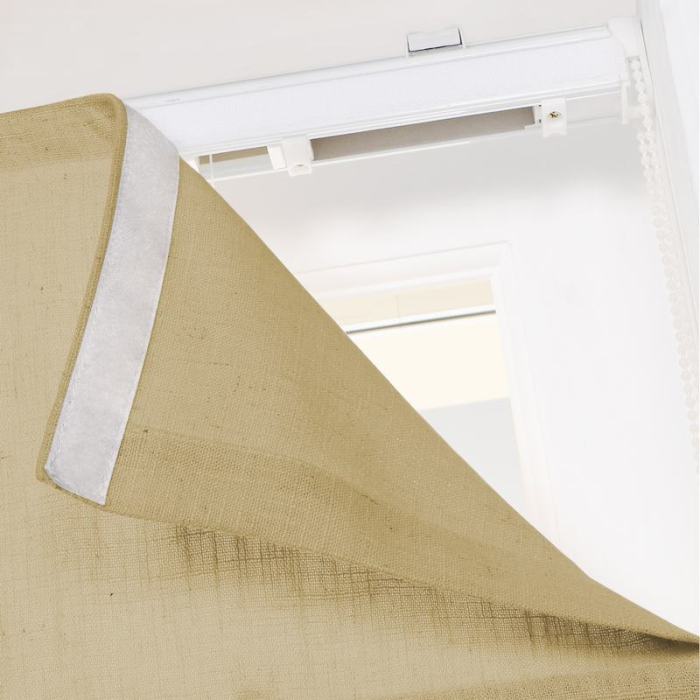 LIZ Polyester Linen Roman Shade