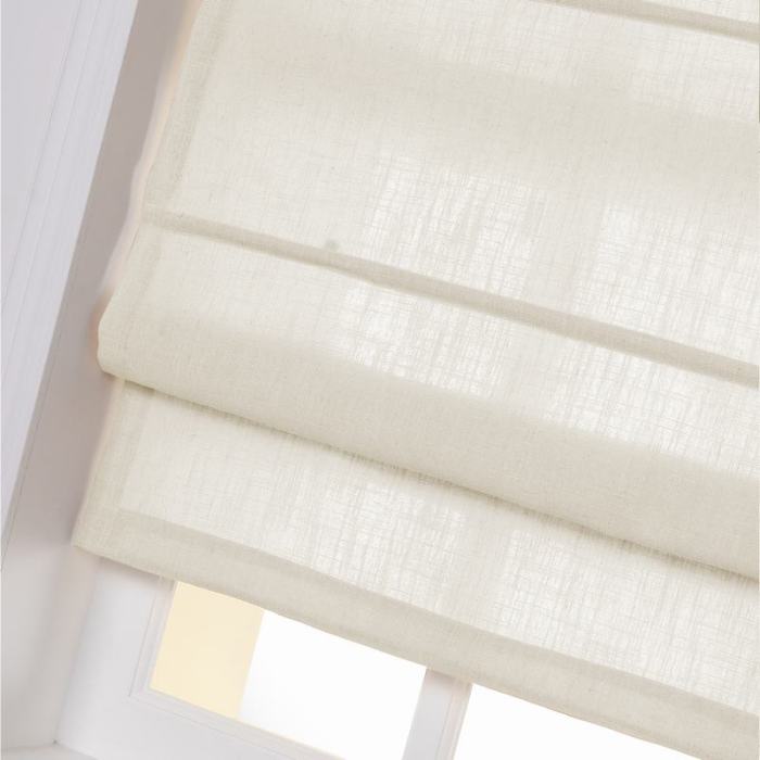LIZ Polyester Linen Roman Shade