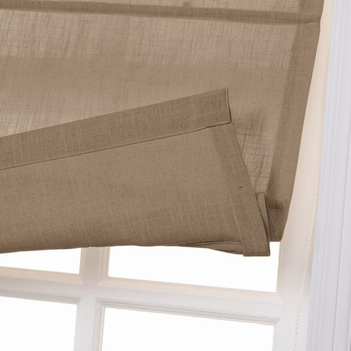LIZ Polyester Linen Roman Shade