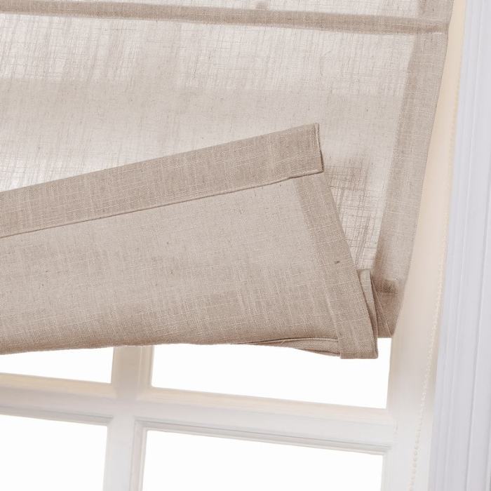 LIZ Polyester Linen Roman Shade