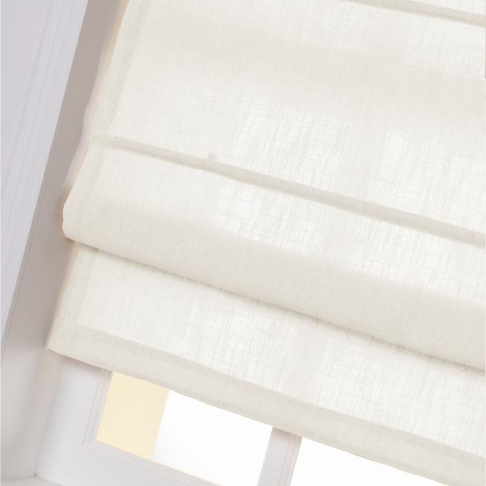 LIZ Polyester Linen Roman Shade
