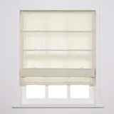 LIZ Polyester Linen Roman Shade