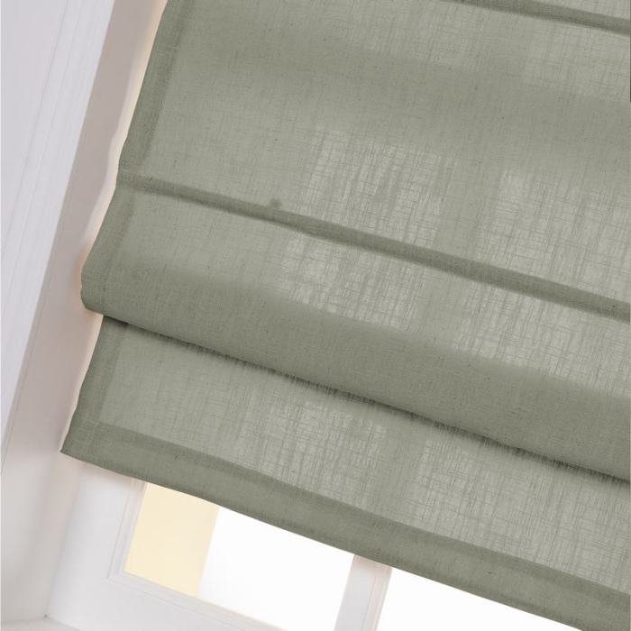 LIZ Polyester Linen Roman Shade