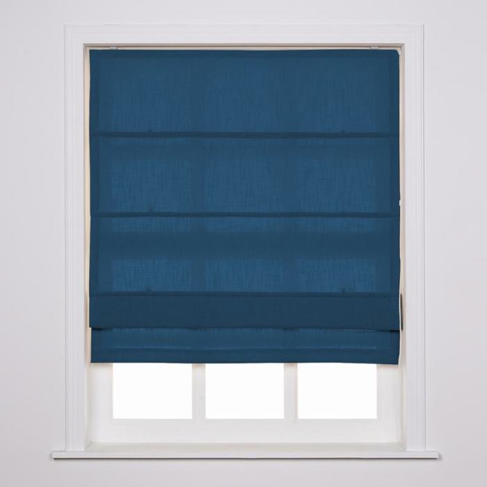 LIZ Polyester Linen Roman Shade