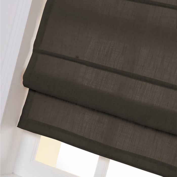 LIZ Polyester Linen Roman Shade