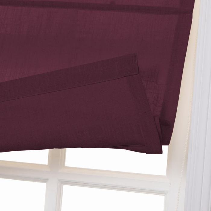 LIZ Polyester Linen Roman Shade