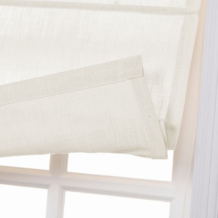 LIZ Polyester Linen Roman Shade