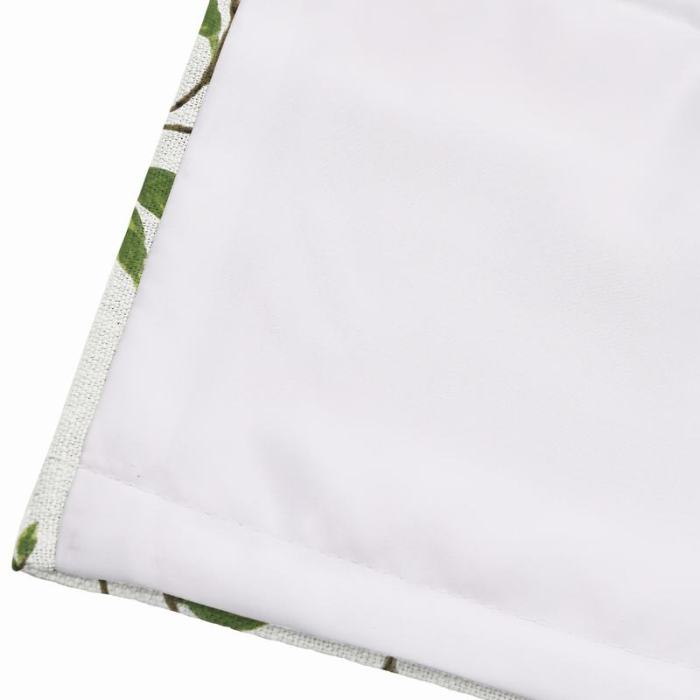 CORA Botanical Flower Print Polyester Cotton Roman Shade