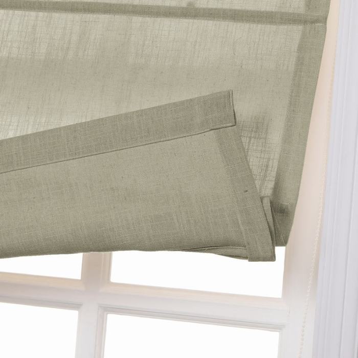 LIZ Polyester Linen Roman Shade