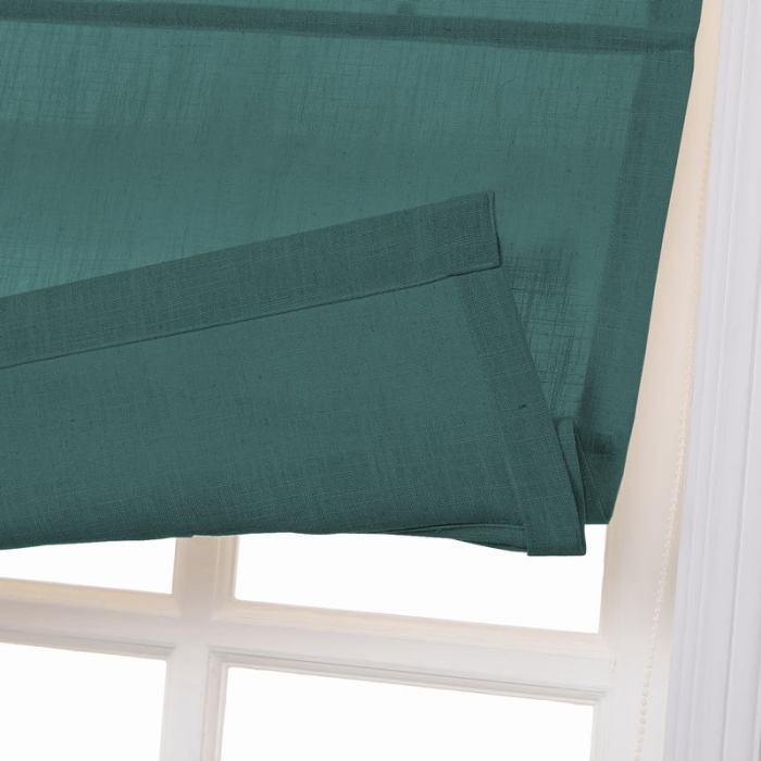 LIZ Polyester Linen Roman Shade