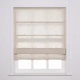 LIZ Polyester Linen Roman Shade
