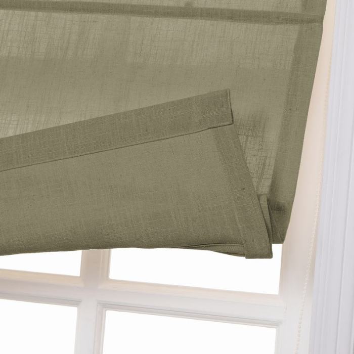 LIZ Polyester Linen Roman Shade