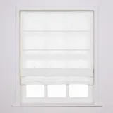 LIZ Polyester Linen Roman Shade