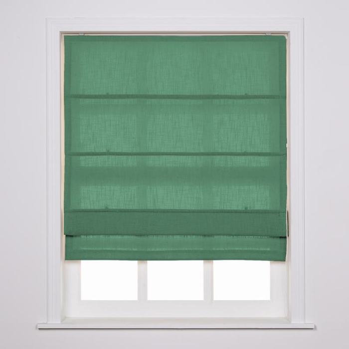 LIZ Polyester Linen Roman Shade