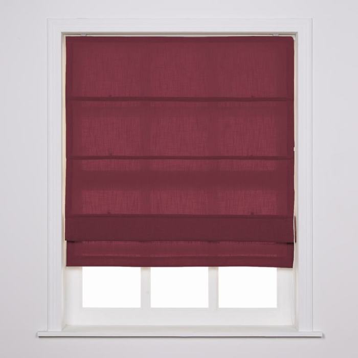 LIZ Polyester Linen Roman Shade