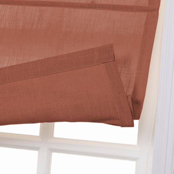 LIZ Polyester Linen Roman Shade