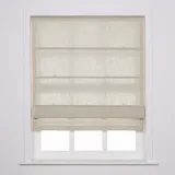 LIZ Polyester Linen Roman Shade