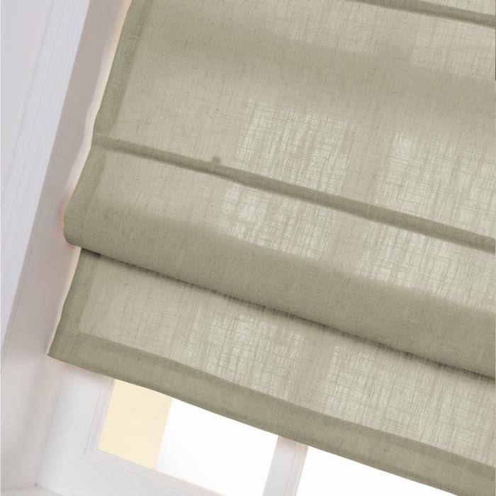 LIZ Polyester Linen Roman Shade