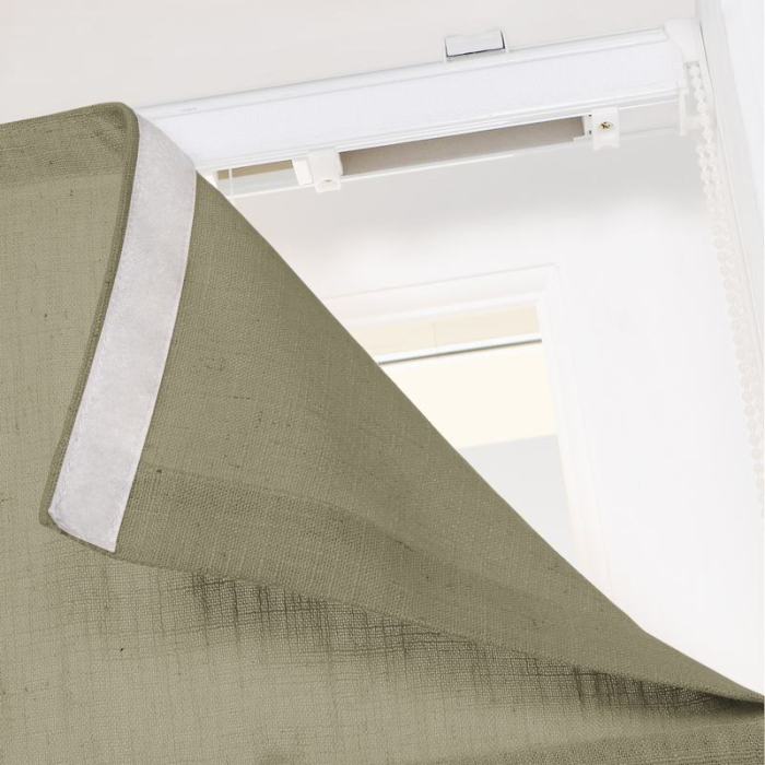 LIZ Polyester Linen Roman Shade