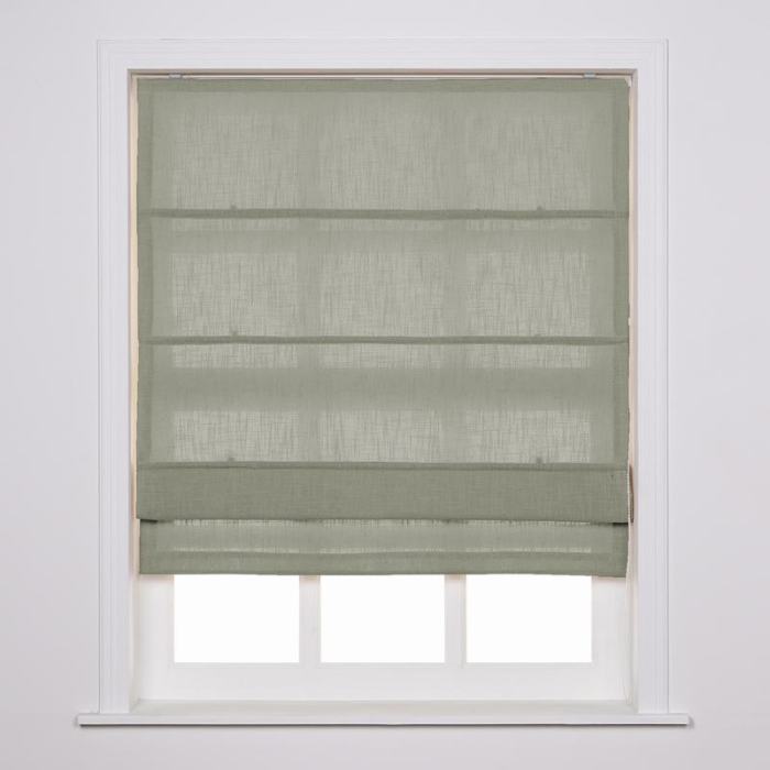 LIZ Polyester Linen Roman Shade