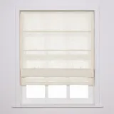 LIZ Polyester Linen Roman Shade