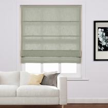 LIZ Polyester Linen Roman Shade