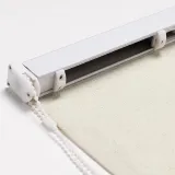 LIZ Polyester Linen Roman Shade