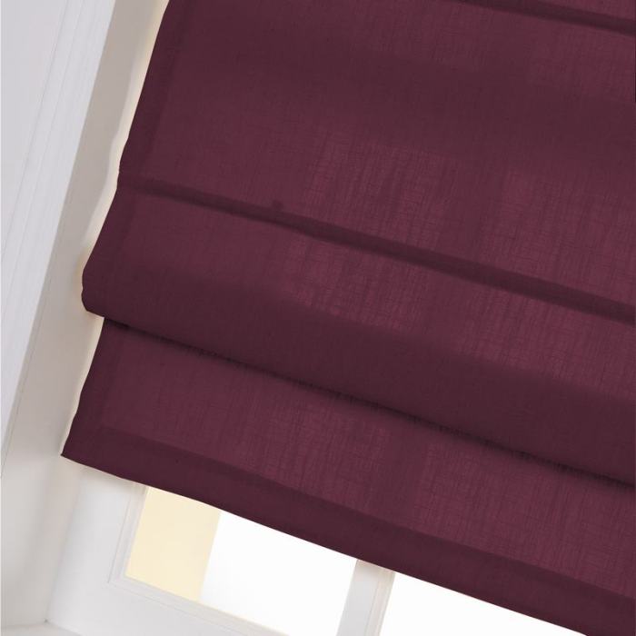 LIZ Polyester Linen Roman Shade