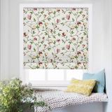 CORA Botanical Flower Print Polyester Cotton Roman Shade