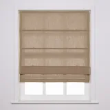 LIZ Polyester Linen Roman Shade