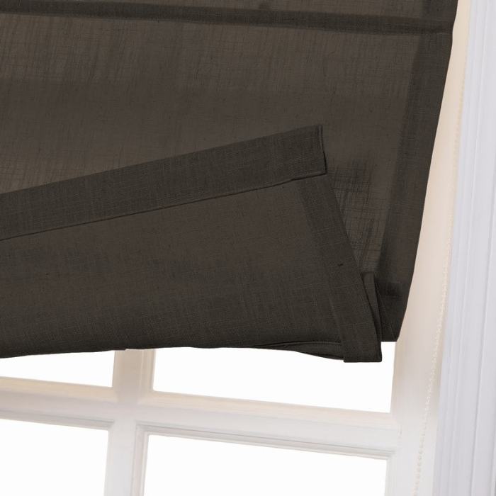 LIZ Polyester Linen Roman Shade