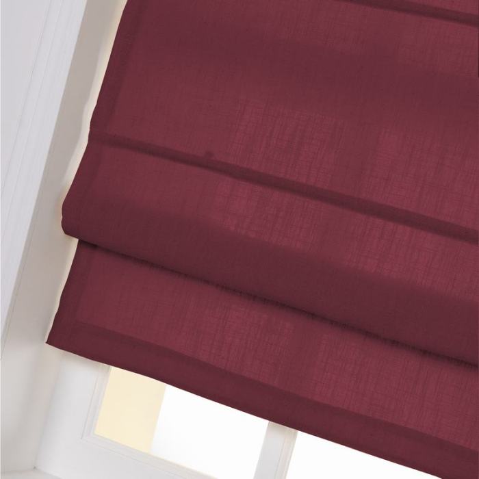 LIZ Polyester Linen Roman Shade