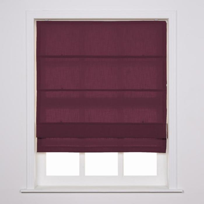 LIZ Polyester Linen Roman Shade