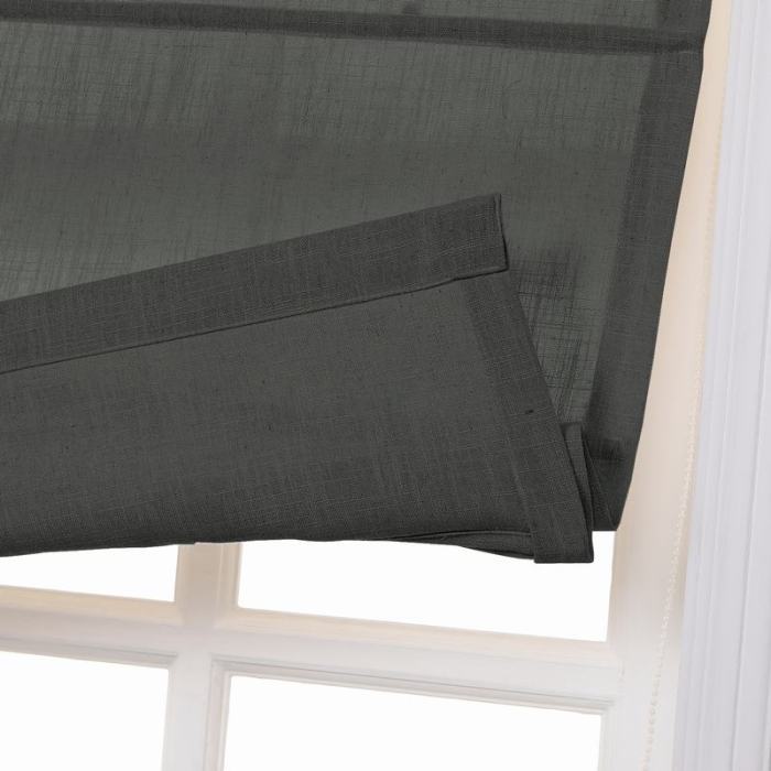 LIZ Polyester Linen Roman Shade