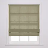 LIZ Polyester Linen Roman Shade