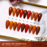 Cat's Eye Pumpkin Nail Polish Series Set