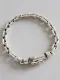 Hand made Sterling Silver personalized retro cross chain chain bracelet for men and women