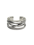 Retro style Antique Silver Plated Opening Ring