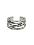 Retro style Antique Silver Plated Opening Ring