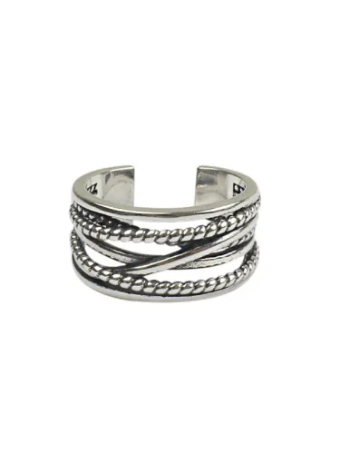 Retro style Antique Silver Plated Opening Ring