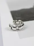 Personalized Silver Opening Smooth Ring